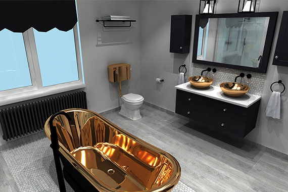 Bathroom Eleven 3D design - project 04 3D image
