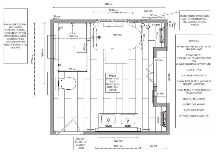 Bathroom Eleven - Floor plan
