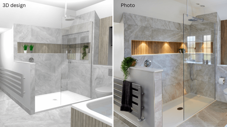 Bathroom + Kitchen Eleven - 3D and project photo