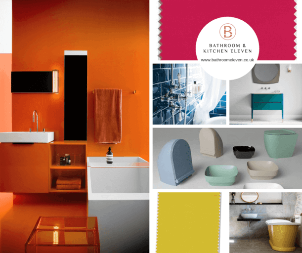 Bathroom Eleven Splash of colour trend 2019